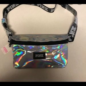 Pink VS Holographic Fanny Pack